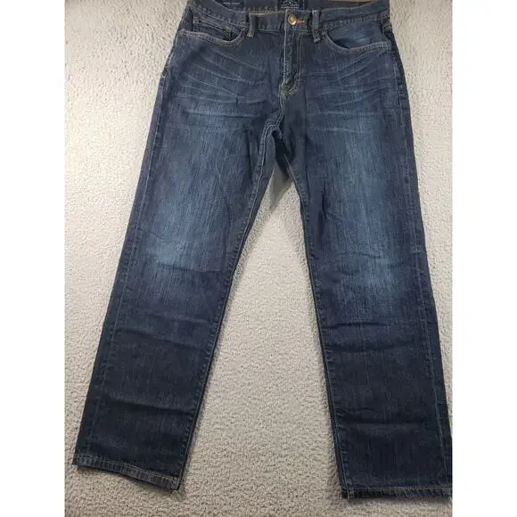 Lucky Brand Jeans Men's 34x30 Blue Denim 221 Original Straight Cotton Stretch - Picture 1 of 16